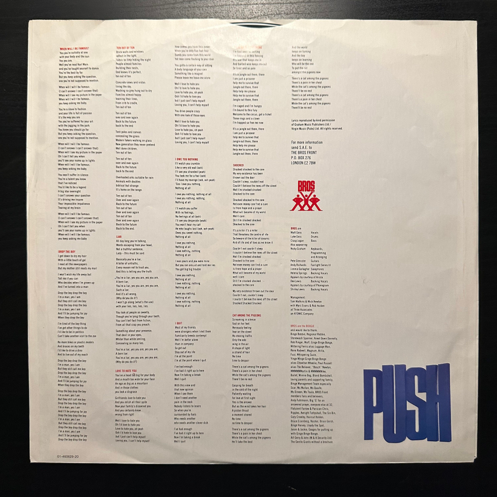 Bros - Push (Голландия 1988г.)