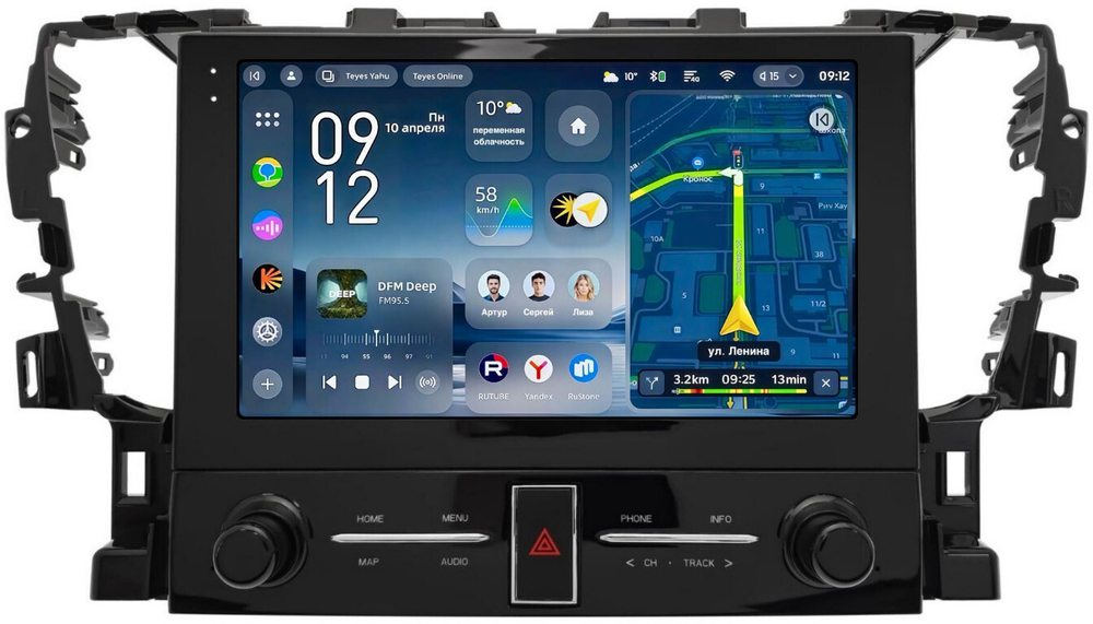 Магнитола для Toyota Alphard 3, Vellfire 2 H30 2015-2023 (любой руль, рамка с крутилками) - Teyes CC4-PRO монитор 10.36" 2K QLED на Android 13, Snapdragon 778G, AI, CarPlay, DSP, 4G SIM-слот