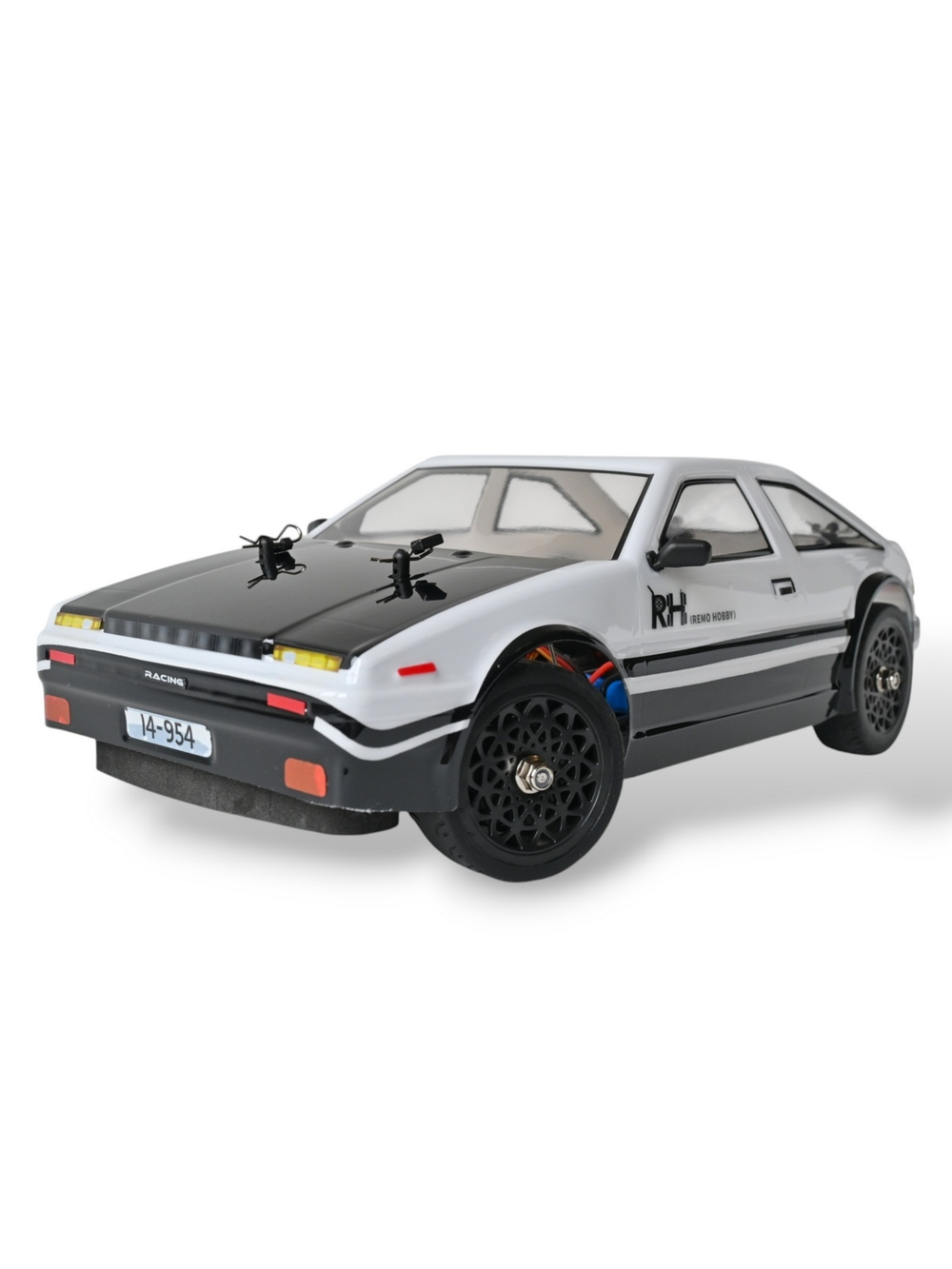 Радиоуправляемая машина для дрифта Remo Hobby RACING & DRIFT (бело-черная) 4WD 2.4G 1/14 RTR