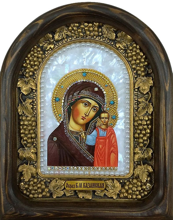 Икона Пресвятая Богородица Казанская бисер
