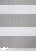 Рулонная штора - День-Ночь - Ткань: "Канзас" - цвет: светло-серый