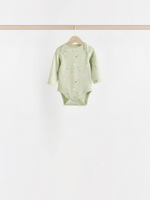 Боди с длинным рукавом для малышей Next N95-304, 7 шт., Белый, Розовый, Салатовый