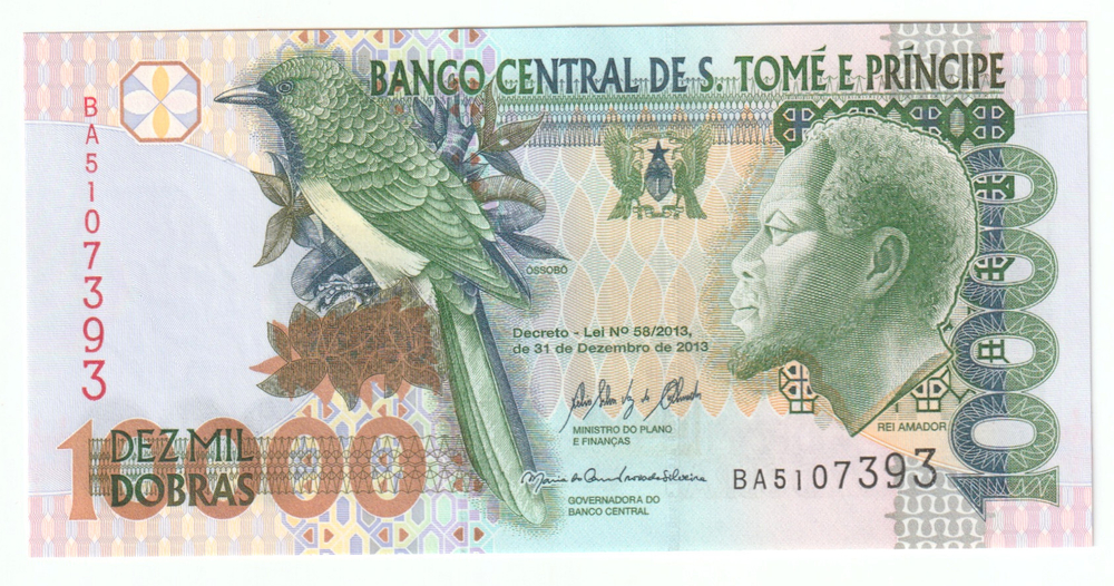 São Tomé and Príncipe, 10 000 Dobras, 2013, UNC