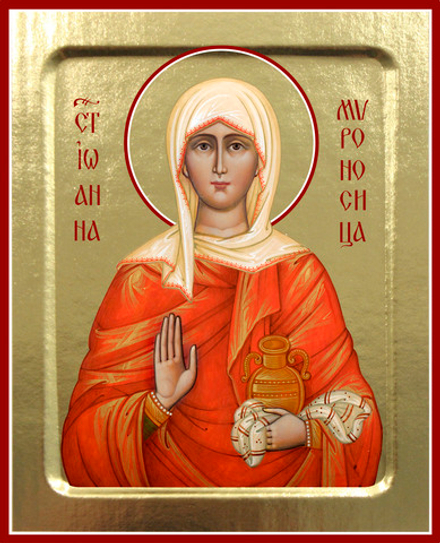 Икона Иоанна Мироносица, святая на дереве: 125 х 160 (Синопсисъ)