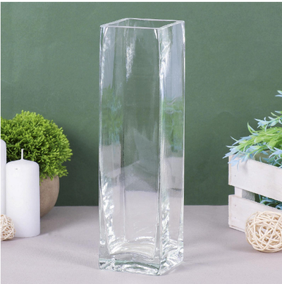Ваза «Квадро», 900 мл, 26×7.5 см, стекло, прозрачная
