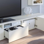 Комбинация для хранения ТВ - IKEA BESTÅ/BESTA, 190x42x240см, белый, БЕСТО ИКЕА
