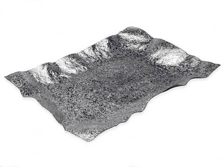 Mukul Goyal Лоток "Скомканный", большой, хром MG344