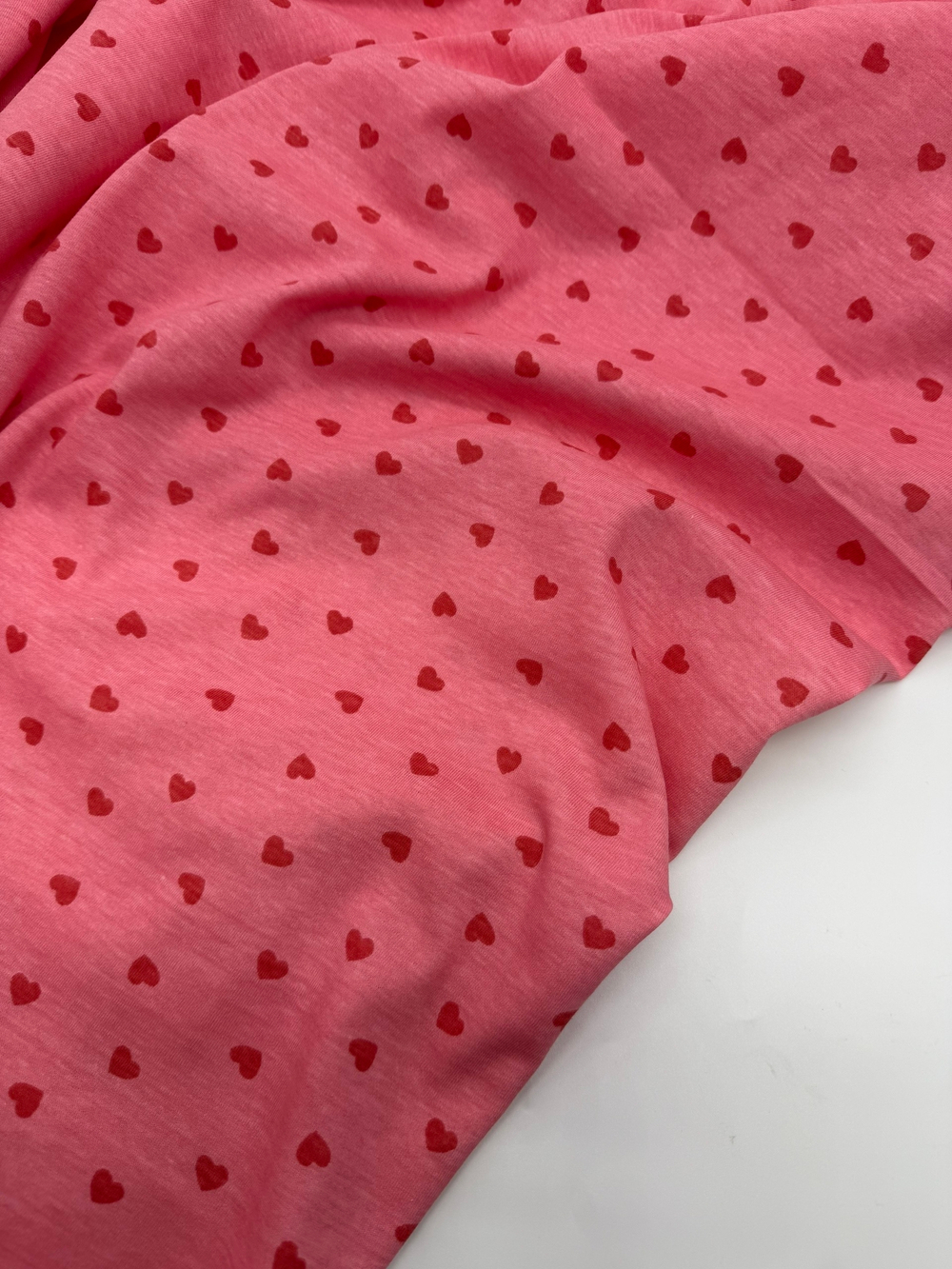 Кулир хб Красные Сердечки