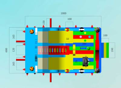 Коммерческий надувной батут «Парк развлечений 2» 10*6*6 м