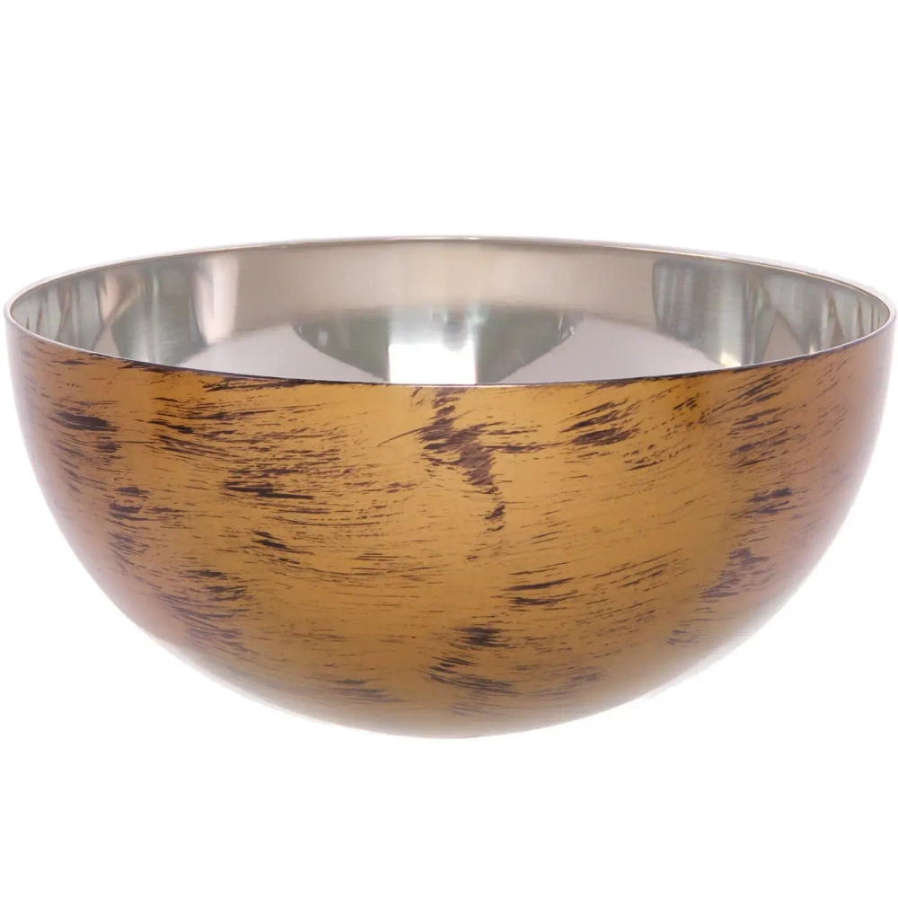 Салатник из нержавеющей стали 5л 28*12,8см цвет Антик