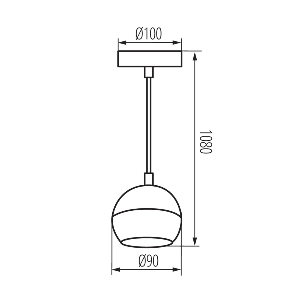 Подвесной светильник шар GALOBA C 1xGU10 W