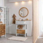 Зеркало круглое Миллиси 70х70 из массива дуба