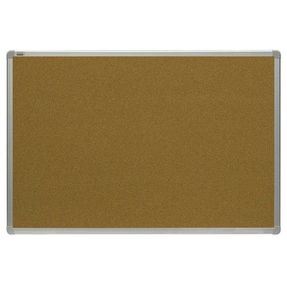 Доска пробковая для объявлений 120x180 см, алюминиевая рамка, 2х3 OFFICE, (Польша), TCA1218