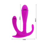 Baile Pretty Love Edgar – тройной стимулятор для вагины, ануса и клитора лиловый