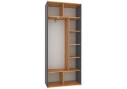 Шкаф Кассандра 92 дуб крафт золотой / антрацит