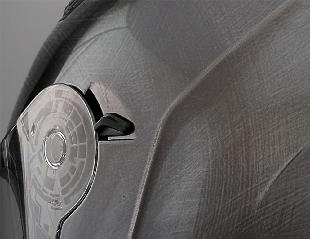 Мотошлем Shiro SH-600 Scratched chrome