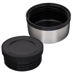 Термос 0,7 л для еды/напитков с широким горлом, BOOMHOUSE (БУМХАУС) RIBBED, нержавеющая сталь SUS304, оливковый, 700321