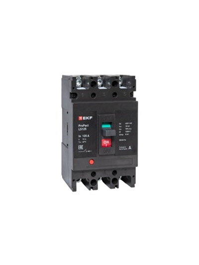 Выключатель автоматический 3п 125А 18кА LS125 ProPact EKF mccb-125-18-3-125-ls