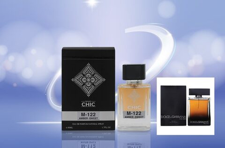 Стойкий парфюм Chic M-122 Amber Sweet edp for men 50 ml. (D&G The One)