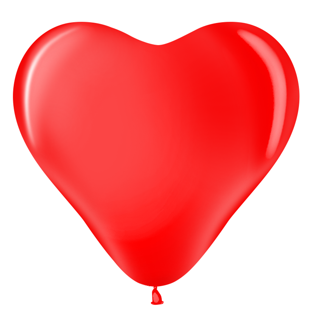 Сердце (12''/30 см) Красный (230), пастель, 100 шт.