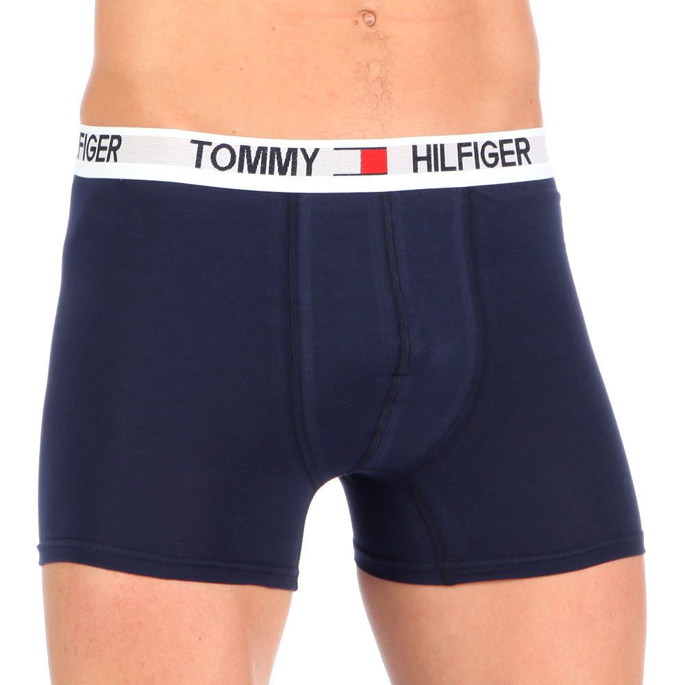 Набор мужских трусов боксеров (черные,голубые ,черные) 3шт, Tommy Hilfiger Strong  Set