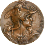France, Third Republic, "Prix d'Honneur" Bronze Medal, 1921