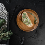 Деревянная плоская тарелка Art of Siberia из дерева сибирский кедр T129