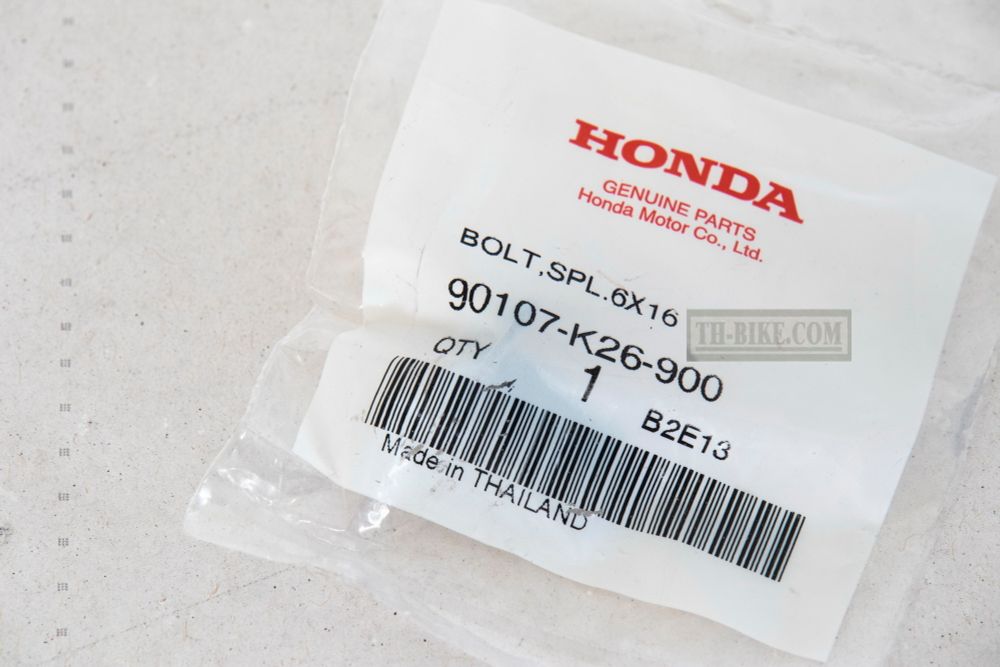 90107-K26-900. BOLT, SPECIAL, 6X16