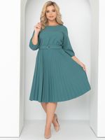 Платье Стильное гофре (мята) Diolche (Акция)