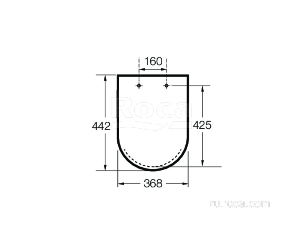 Крышка для чаши Roca Inspira Round Supralit, Soft Close, жемчужный 80152263B