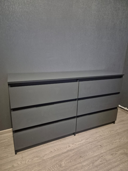 Комод 6 ящиков «Денвер» Графит