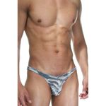 Трусы мужские слипы серые с принтом DARKZONE DZN6425