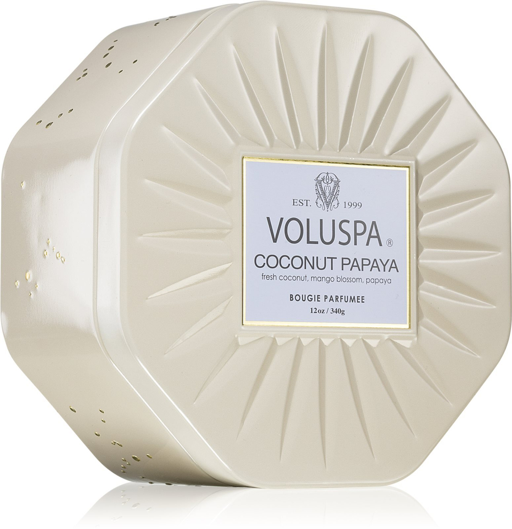 VOLUSPA Vermeil Coconut Papaya - ароматическая свеча в банке /   340  g  / GTIN 806644686156