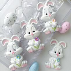 340 | Форма для шоколадных конфет "Заяц-2" (275*175мм)