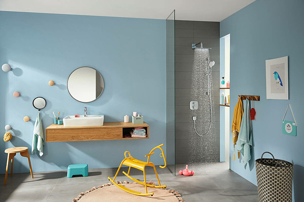 Смеситель для душа Hansgrohe Ecostat E 15708000 с термостатом хром