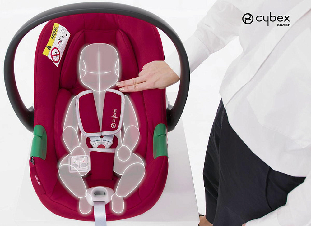 Коляска Carrello Vector CRL-6550 и автокресло Cybex Aton B2 Dynamic Red 3 в 1 Cupcake Beige