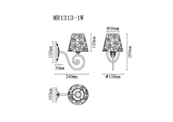 Бра MyFar Luna MR1313-1W