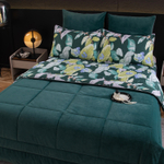 Комплект постельного белья на резинке Сатин Velouria Luxe с Одеялом VLR016