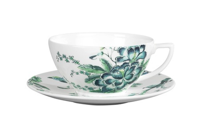 Wedgwood Чайная чашка Jasper Conran Chinoiserie White 250 мл с блюдцем