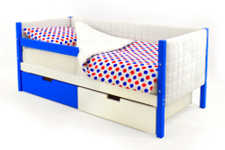 Детская кровать-тахта мягкая Бельмарко Svogen сине-белый