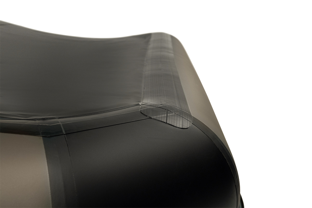 Броня-300 М хаки-черный (лодка ПВХ с усилением)