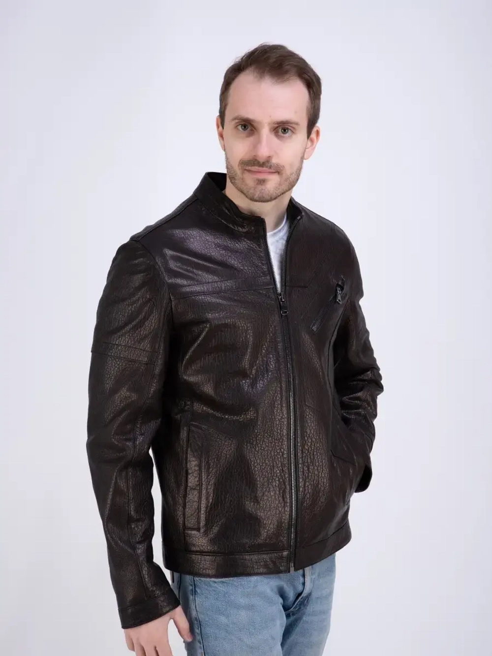 Куртка мужская  из натуральной кожи