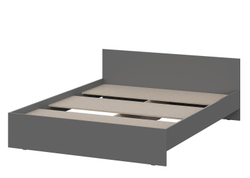 Кровать двуспальная «Денвер» Графит 160 см