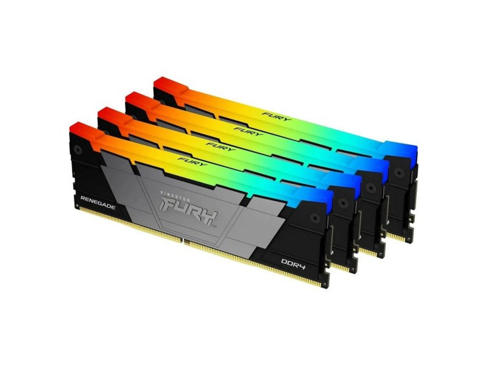 Оперативная память Kingston KF436C16RB2AK4/32, DDR4 4х 32ГБ 3600 МГц, DIMM, RTL