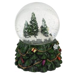 GAEM Фигурка декор в стекл шаре "Домики" (подсв, муз, вьюга, AAAх3 н/п), D 9.5 см, L11,5 W11,5 H15,5 см