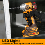 Аккумуляторный бесщеточный импульсный винтоверт INGCO CIRLI2028 INDUSTRIAL 20 В 285 Нм