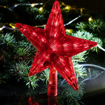 Звезда на макушку 14х17см. Красная RohsLED A1