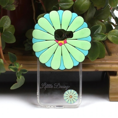 Силиконовый чехол "Цветы" для Samsung Galaxy A3 (2017), 009871