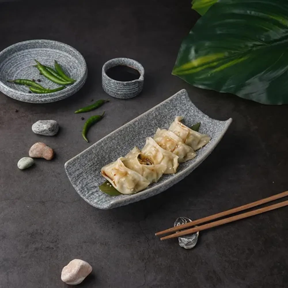Блюдо прямоугольное 25*12*5,5 см Side Up4 Stone Untouched Taiga P.L. Proff Cuisine [1]