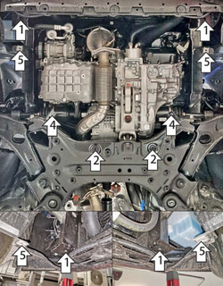 Защита двигателя для KGM Torres; Korando (2023-) MOTODOR.72801